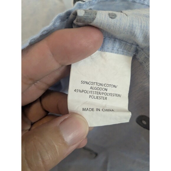 Molokai Surf Co Yin Yang Short Sleeve Button Down Shirt Light Ble Mens XL - Picture 3 of 7